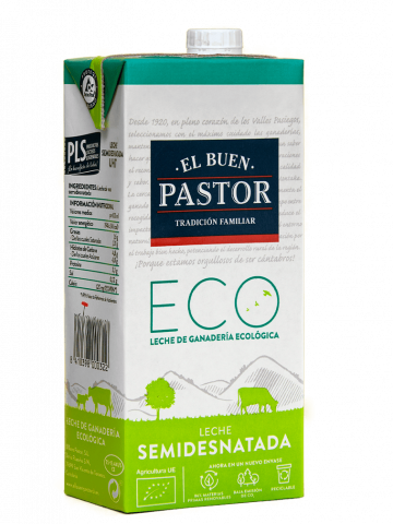 Leche Semidesnatada Eco, El Buen Pastor